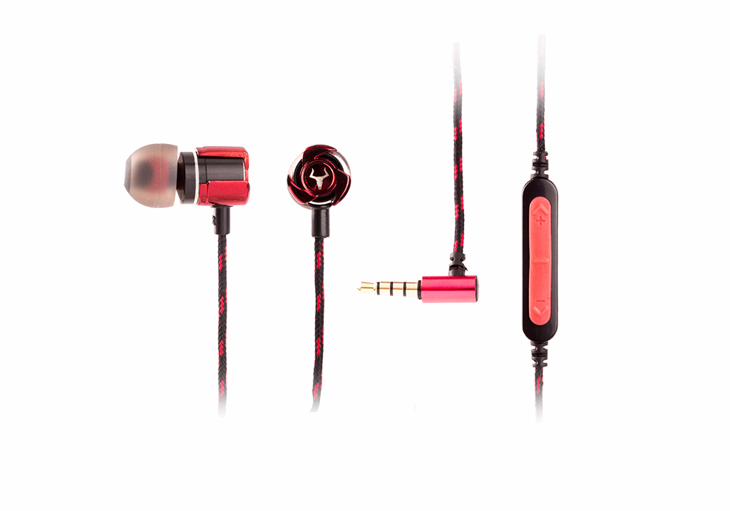 [ITHIE100] Cuffie In Ear Gaming TAURUS IE100 - Corpo in lega di zinco- controllo volume indipendente- custodia