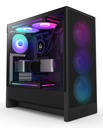 Case NZXT H5 Flow RGB (2024) Midi Tower Vetro Temperato Nero