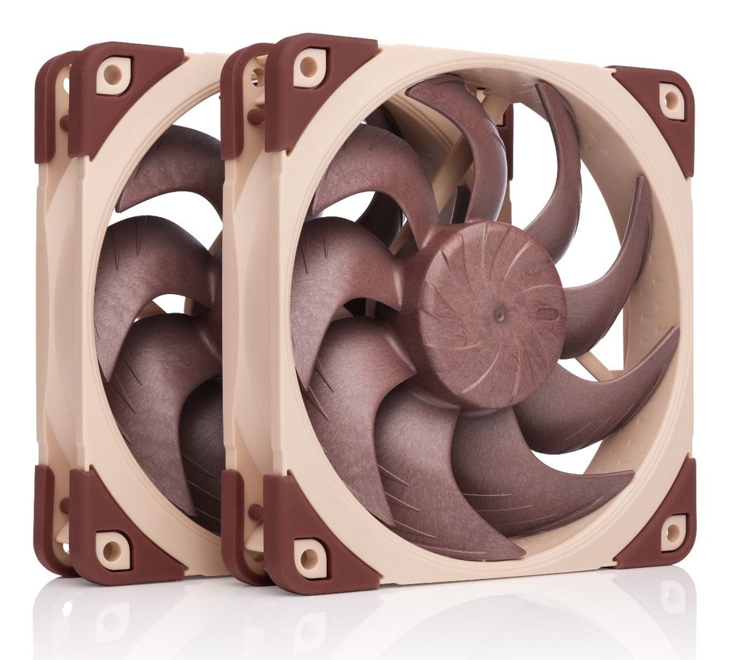 [NF-A12x25 G2 PWM Sx2-PP] Noctua NF-A12X25 G2 PWM SX2-PP sistema di raffreddamento per computer Case per computer Ventilatore 12 cm Beige 2 pz
