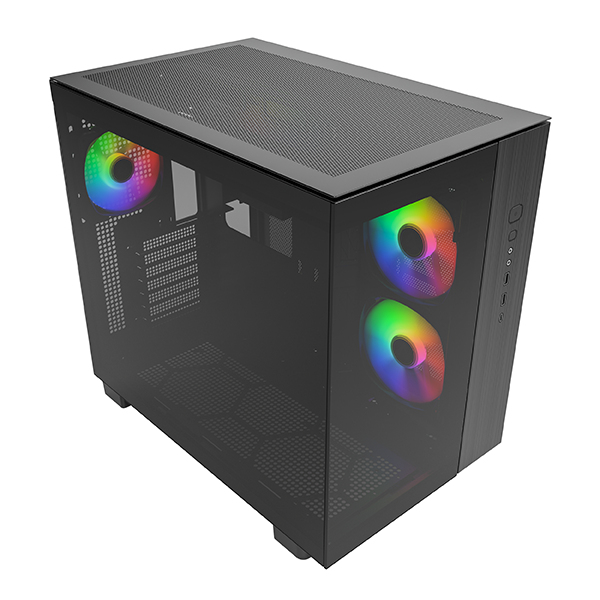 [KING 65 PRO (B)] Case Montech KING 65 PRO Midi Tower Vetro Temperato Nero