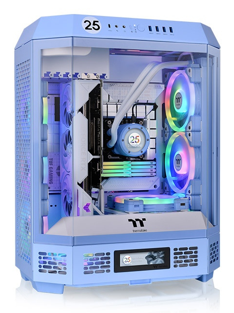 Case Thermaltake The Tower 600 Hydrangea Blue Midi Tower Blu