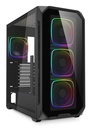 Case SHARKOON AK5G RGB Midi Tower ATX Vetro Temperato Nero