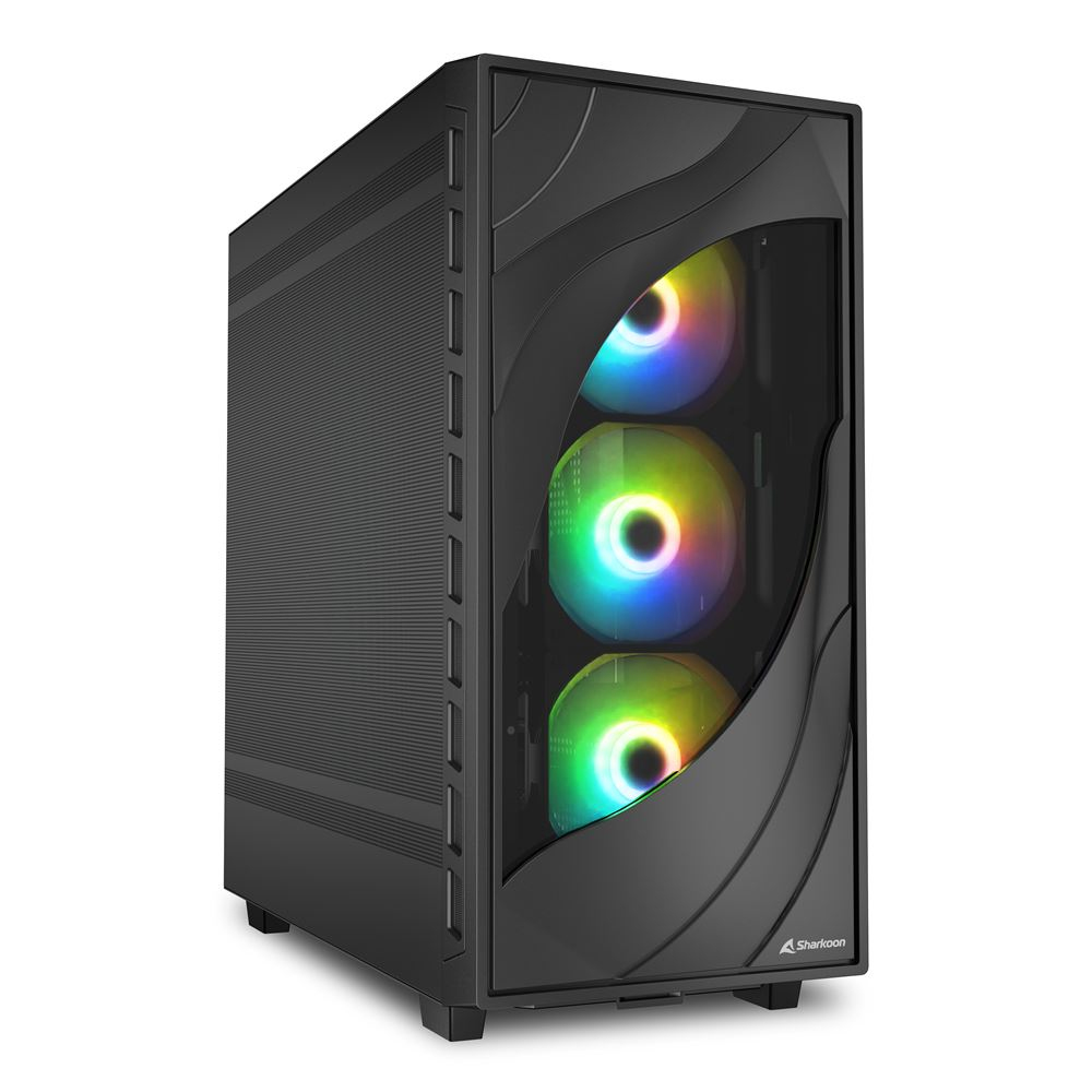 Case Sharkoon REBEL C80M RGB Midi Tower Nero