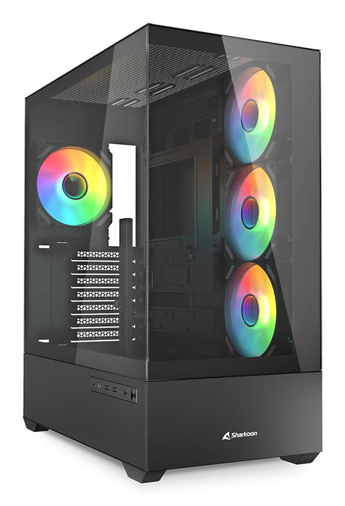 Case AK6 RGB Black Vetro Temperato Nero