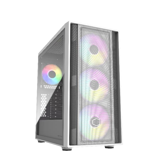 Case Cooler Master MasterBox 600 White Desktop Bianco