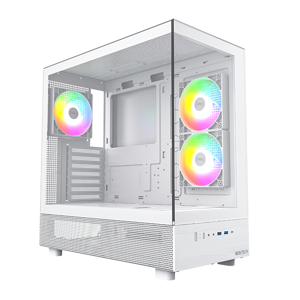 Case Montech XR Midi Tower Vetro Temperato Bianco