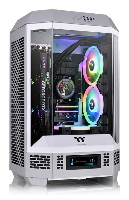 Case Thermaltake The Tower 300 Mini Tower Vetro Temperato Grigio Chiaro