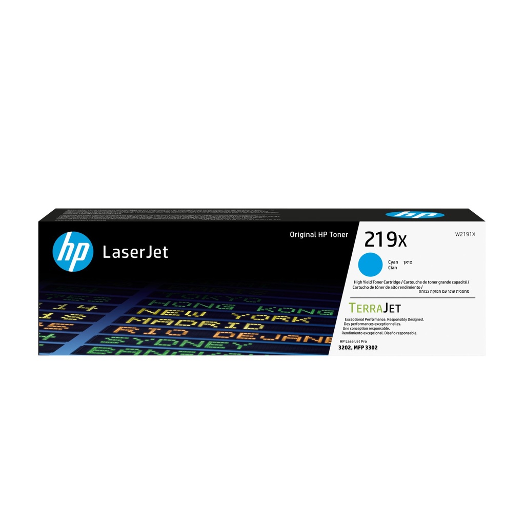 [W2191X] HP Cartuccia toner originale ad alta capacità LaserJet 219X ciano