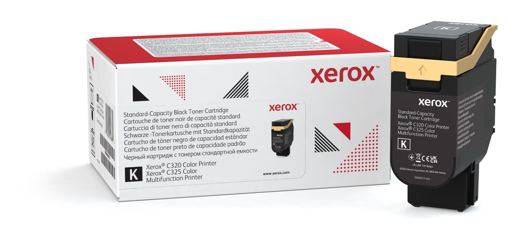 [006R04823] Xerox Cartuccia toner Nero a Capacità standard da 2200 Pagine per Stampante a colori ® C320/multifunzione a colori ® C325 (006R04823)