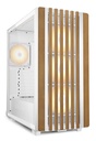 Case Sharkoon Rebel C70G RGB Midi Tower Vetro Temperato Bianco