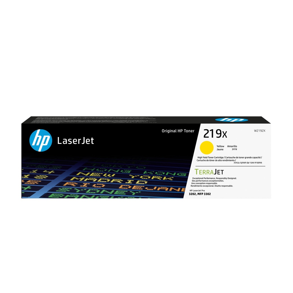 [W2192X] HP Cartuccia toner originale ad alta capacità LaserJet 219X giallo