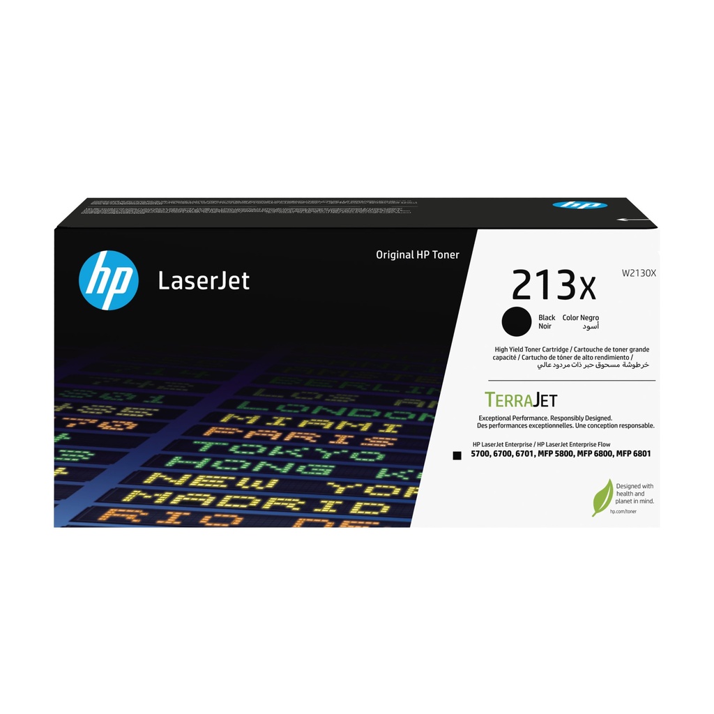 [W2130X] HP Cartuccia toner originale nero ad alta capacità LaserJet 213X