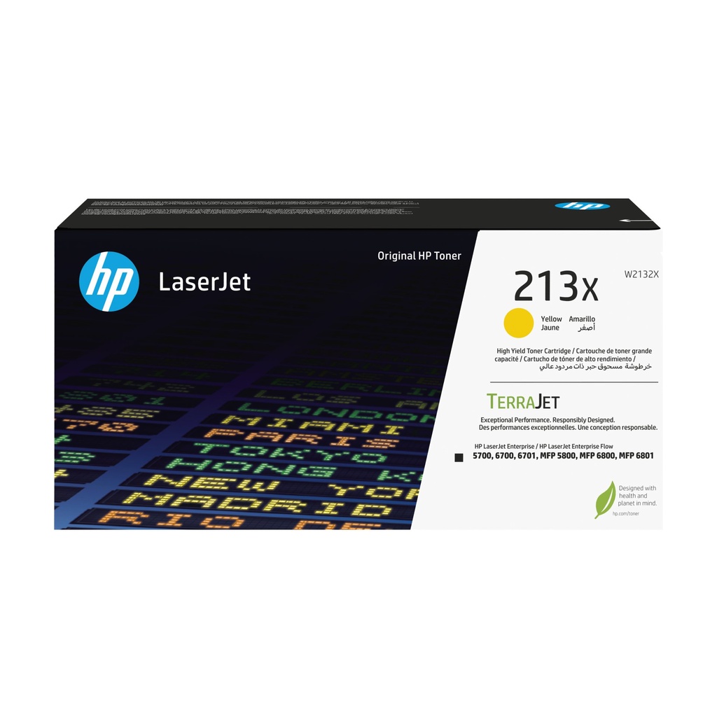 [W2132X] HP Cartuccia toner originale giallo ad alta capacità LaserJet 213X