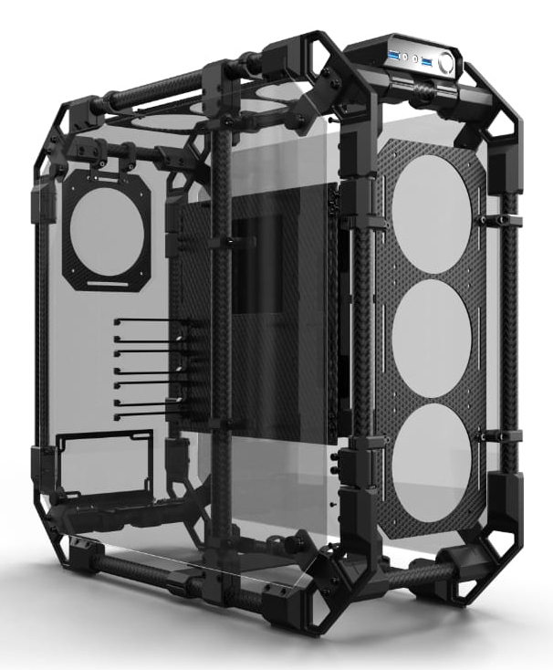 Case Alphacool Apex Skeleton Midi Tower ATX Alluminio