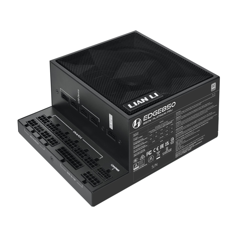 Alimentatore Lian Li EDGE EG0850 80 PLUS Platinum PCIe 5.1 ATX 3.1 850 W Nero
