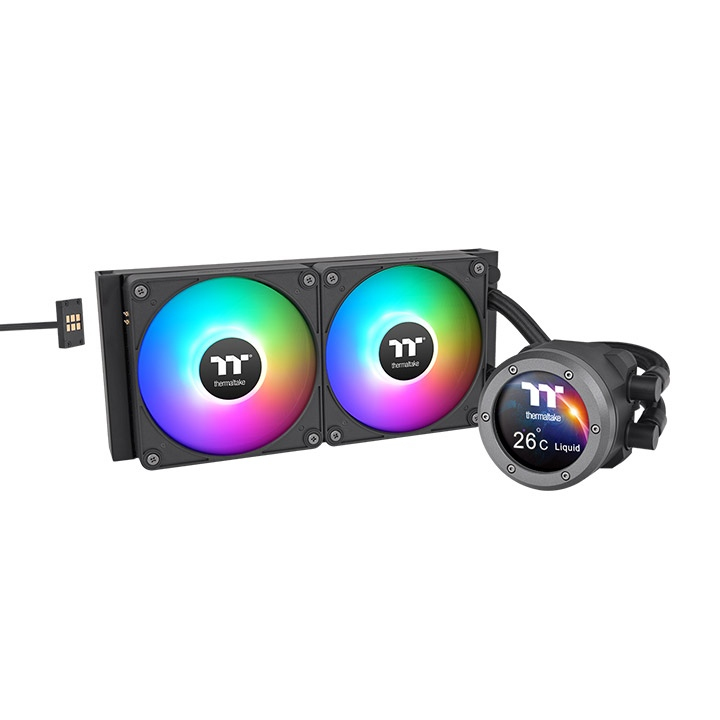 [CL-W414-PL12SW-A] Thermaltake CL-W414-PL12SW-A sistema di raffreddamento per computer Processore Kit di raffreddamento a liquido 12 cm Nero