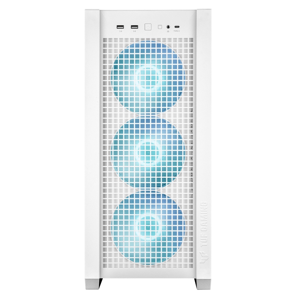 [90DC00I3-B19000] Vase ASUS TUF Gaming GT302 TG ARGB Bianco Midi Tower BTF Vetro Temperato