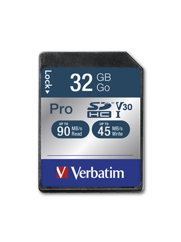 [47021] SCHEDA SDHC VERBATIM 32GB PRO UHS-I CLASS 10