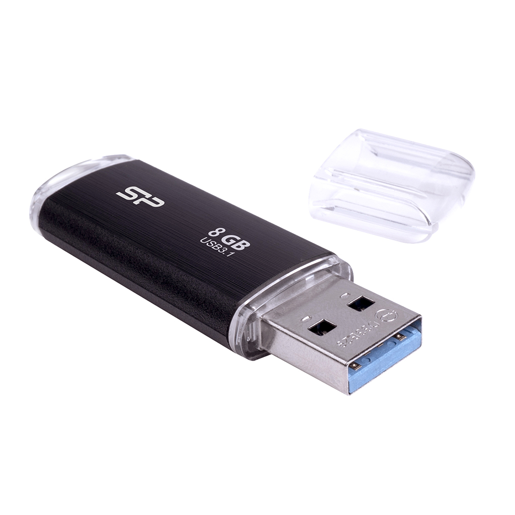 [SP008GBUF3B02V1K] Silicon Power 8GB Blaze B02 unità flash USB USB tipo A 3.2 Gen 1 (3.1 Gen 1) Nero