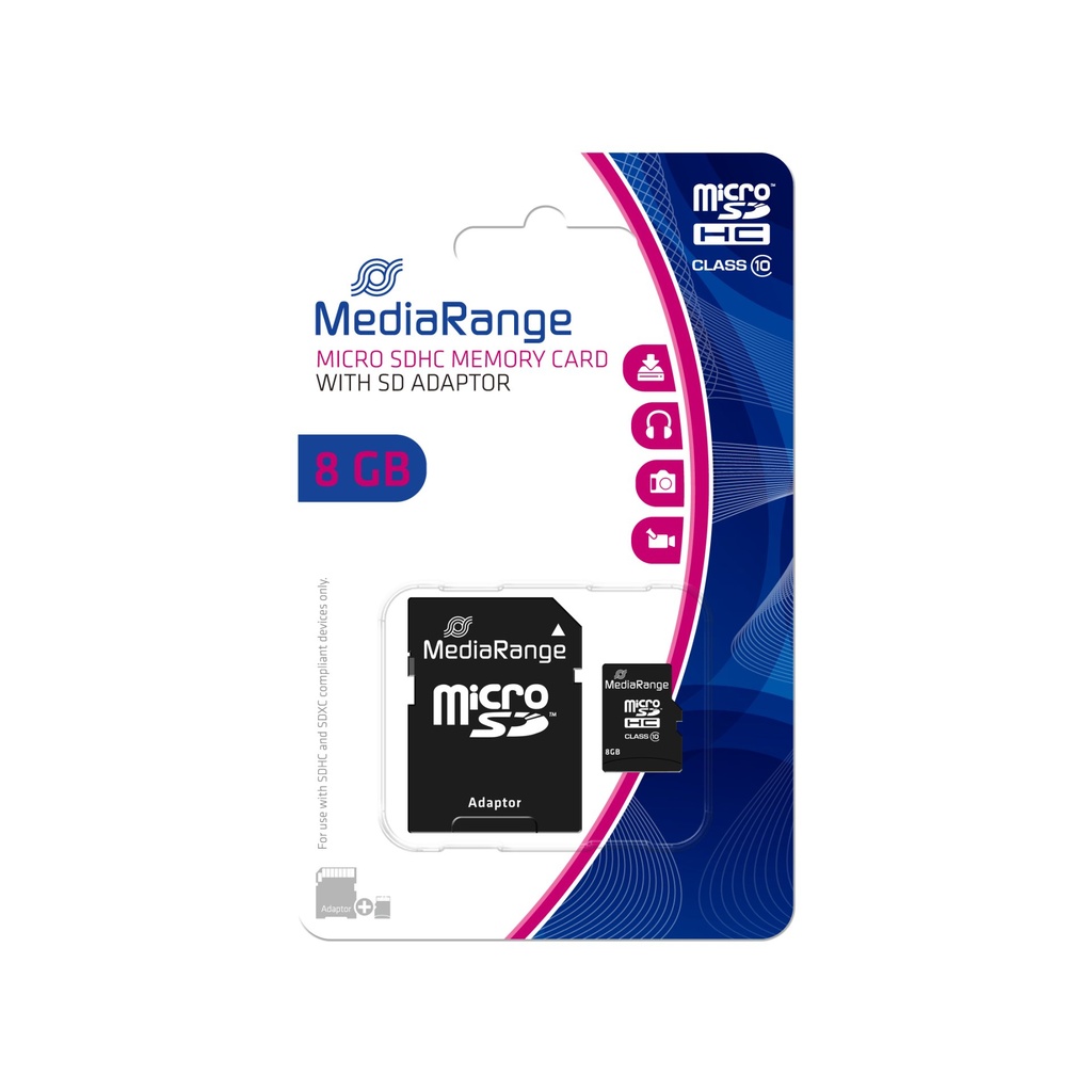 [MR957] MediaRange 8GB microSDHC Classe 10