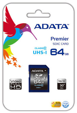[ASDX64GUICL10-R] SCHEDA SDXC ADATA Premier 64 GB