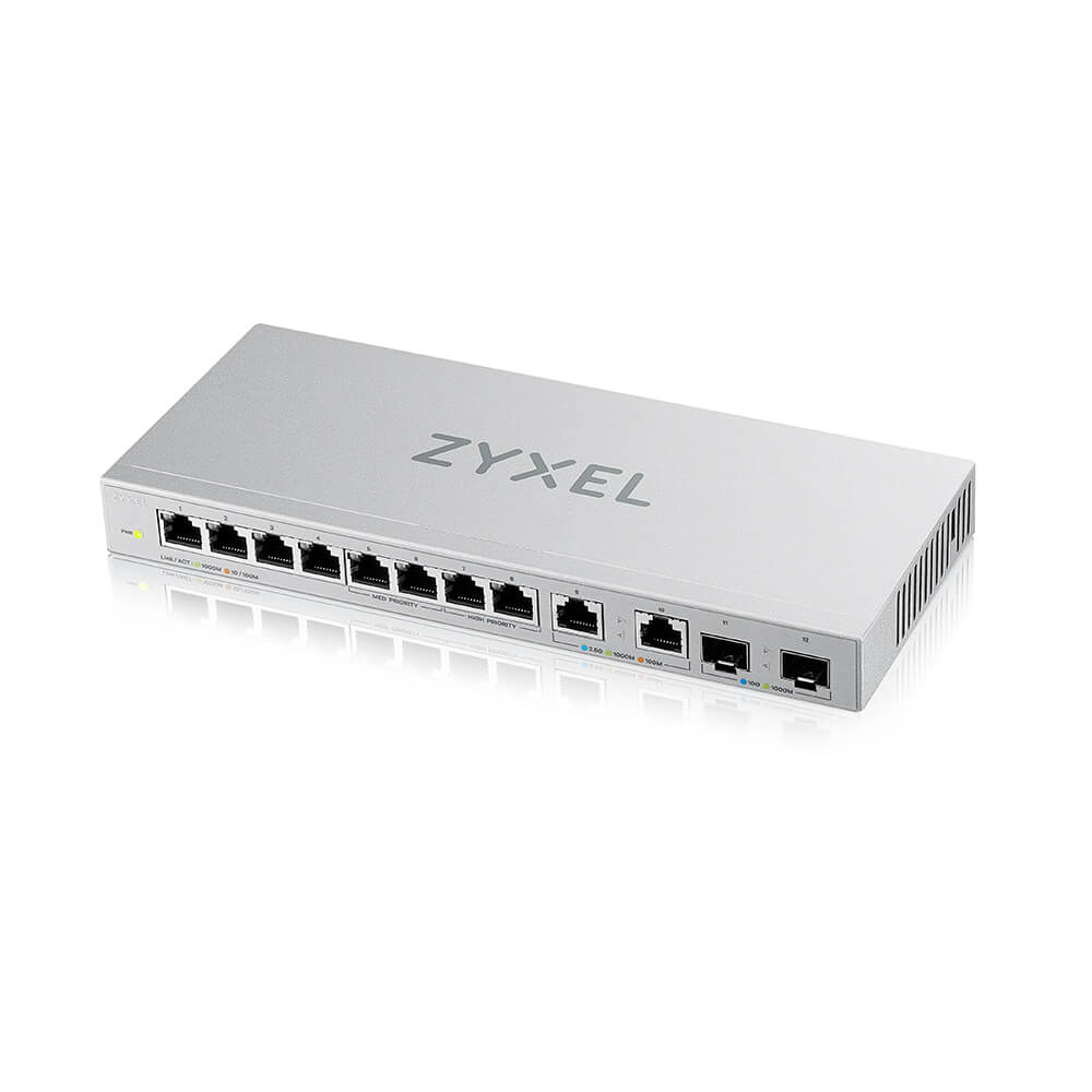 [XGS1010-12-ZZ0102F] Zyxel XGS1010-12-ZZ0102F switch di rete Non gestito Gigabit Ethernet (10/100/1000) Grigio