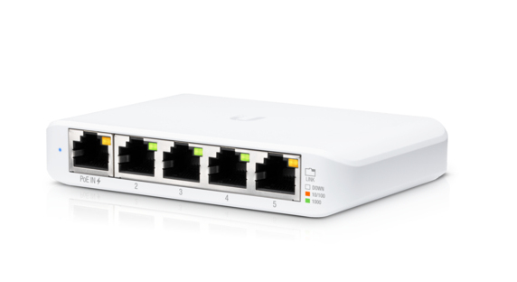 [USW-Flex-Mini-3] Ubiquiti UniFi Switch Flex Mini (3-pack) Gestito Gigabit Ethernet (10/100/1000) Supporto Power over Ethernet (PoE) Bianco