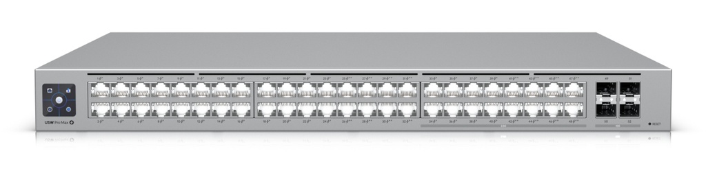 [USW-Pro-Max-48-PoE] Ubiquiti UniFi Pro Max 48 PoE Gestito L3 Gigabit Ethernet (10/100/1000) Supporto Power over Ethernet (PoE) 1U Grigio