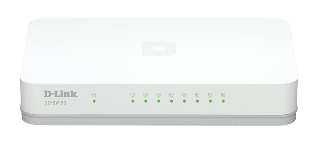 [GO-SW-8G/E] D-Link GO-SW-8G/E switch di rete Non gestito Gigabit Ethernet (10/100/1000) Bianco