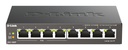 D-Link DGS-1008P/E switch di rete Non gestito L2 Gigabit Ethernet (10/100/1000) Supporto Power over Ethernet (PoE) Desktop Nero