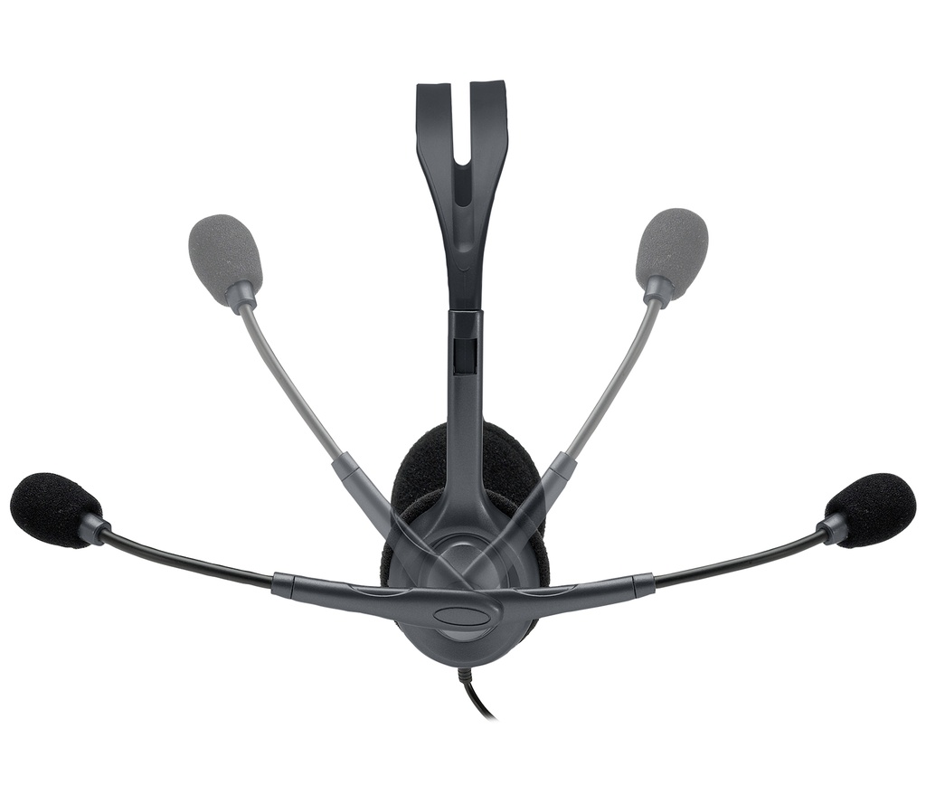 [981-000593] ORIGINAL Logitech Accessori per computer nero 981-000593 H111 - Headset Cuffia stereo Logitech, on-ear, con cavo, lunghezza 1,8 m, connettore jack da 3,5 mm, microfono con riduzione del rumore