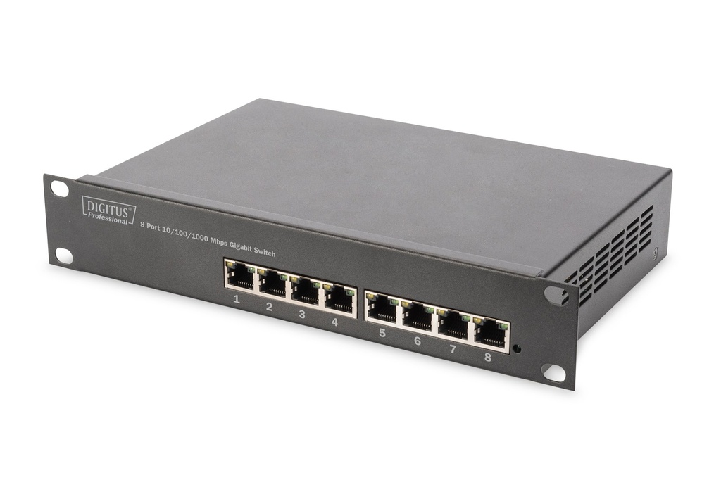 [DN-80114] Digitus Switch 10" Gigabit a 8 porte non gestito