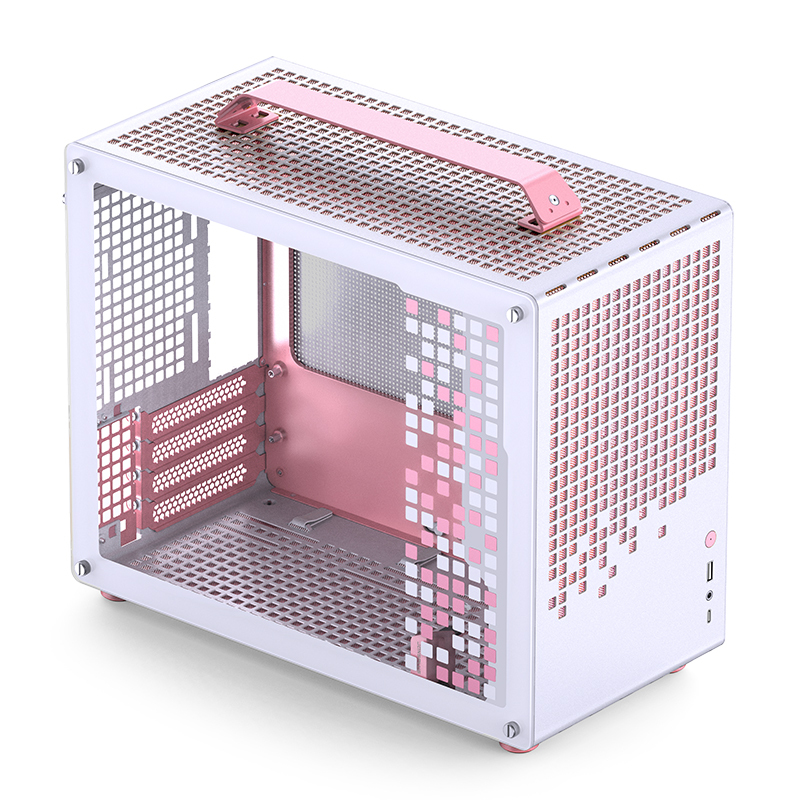 [Z20 WHITE-PINK] Case JonsPlus MATX Z20 Mini Tower Bianco Rosa