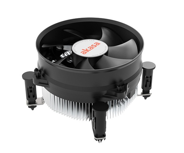 [AK-CC6603EP01] Akasa AK-CC6603EP01 sistema di raffreddamento per computer Processore Dissipatore di calore/Radiatore 9,5 cm Alluminio, Nero 1 pz