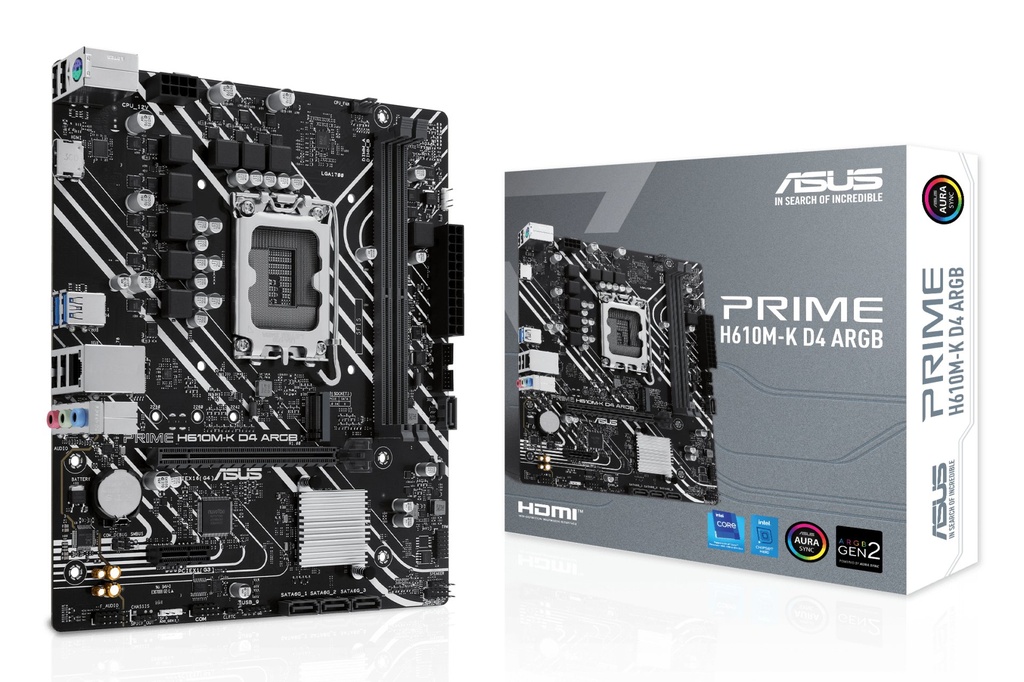 [90MB1HN0-M0EAY0] ASUS PRIME H610M-K D4 ARGB Intel H610 LGA 1700 micro ATX