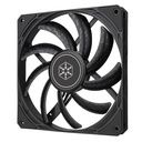 Silverstone SST-AS140B sistema di raffreddamento per computer Case per computer Ventilatore 14 cm Nero 1 pz