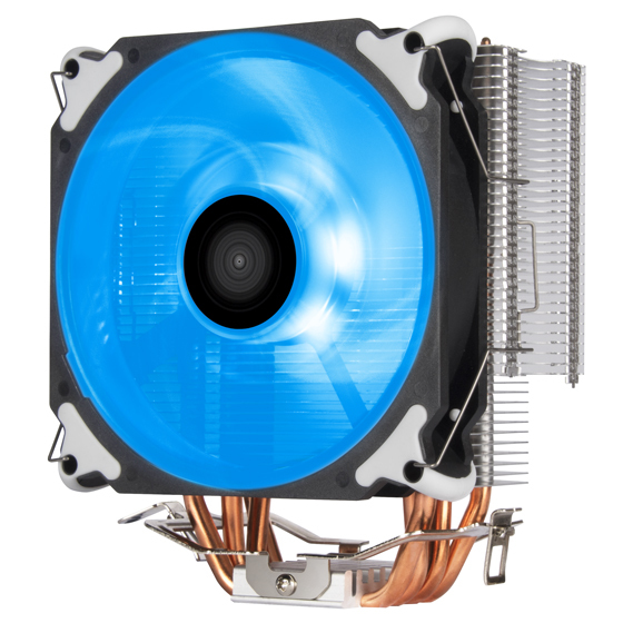 [SST-AR12-RGB] Silverstone AR12 RGB Processore Refrigeratore 12 cm Nero, Acciaio inox, Bianco