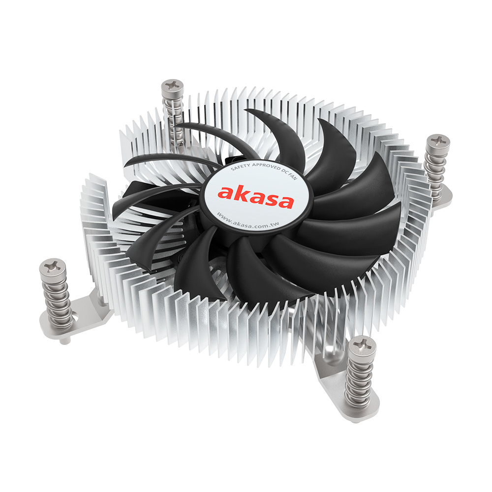 [AK-CC6609EP01] Akasa Intel LGA1700 Processore Raffreddatore ibrido 7,5 cm Alluminio, Nero 1 pz