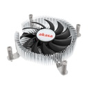 Akasa Intel LGA1700 Processore Raffreddatore ibrido 7,5 cm Alluminio, Nero 1 pz