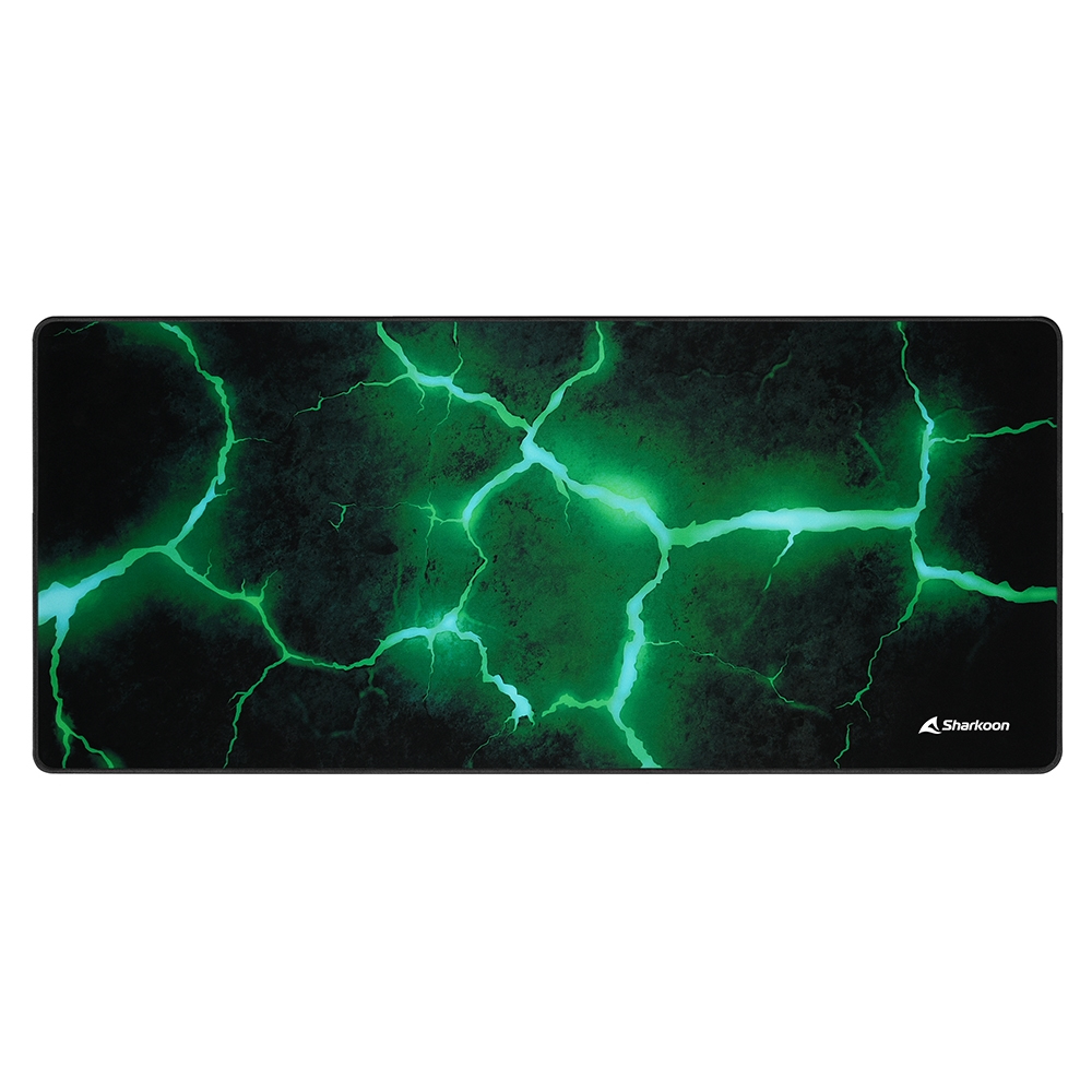[4044951032204] Sharkoon SKILLER SGP30 Tappetino per mouse per gioco da computer Nero, Verde