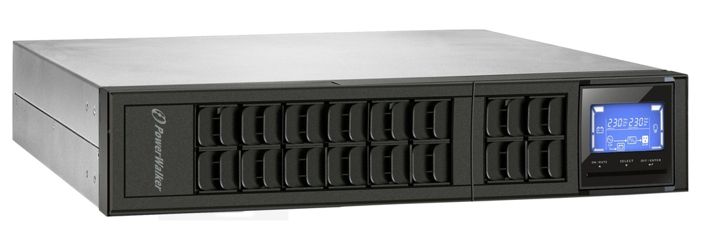 [10122002] Gruppo di Continuità Per Rack BlueWalker Power VFI 3000 CRM LCD Sinusoidale Pura