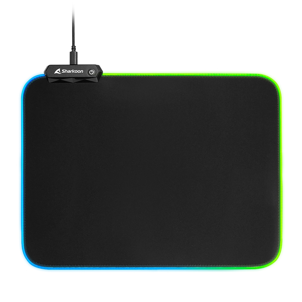 [4044951029976] Sharkoon 1337 RGB V2 Gaming Mat Tappetino per mouse per gioco da computer Nero