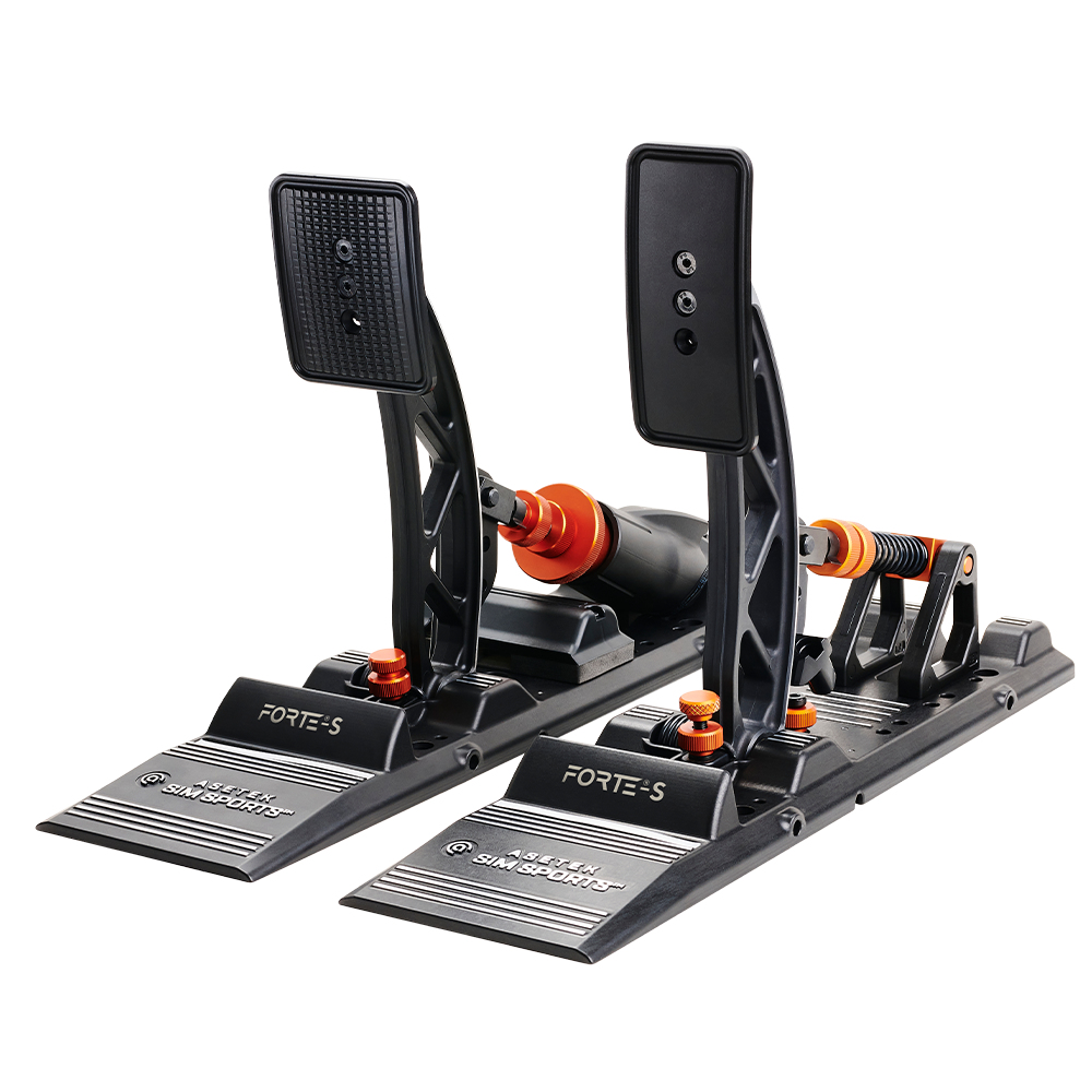 [40-010-0010007] Pedaliera Asetek SimSports Forte S Sim Racing  Nero