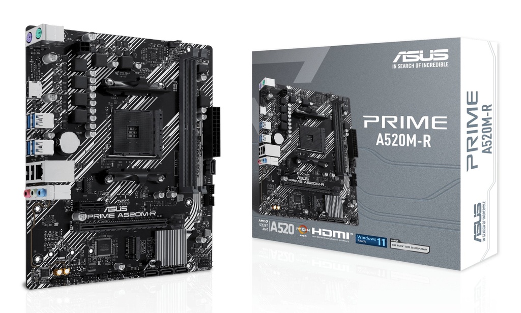 [90MB1H60-M0EAY0] ASUS PRIME A520M-R AMD A520 Socket AM4 micro ATX