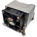Inter-Tech Q-5 Processore Dissipatore di calore/Radiatore 6 cm Nero, Argento 1 pz