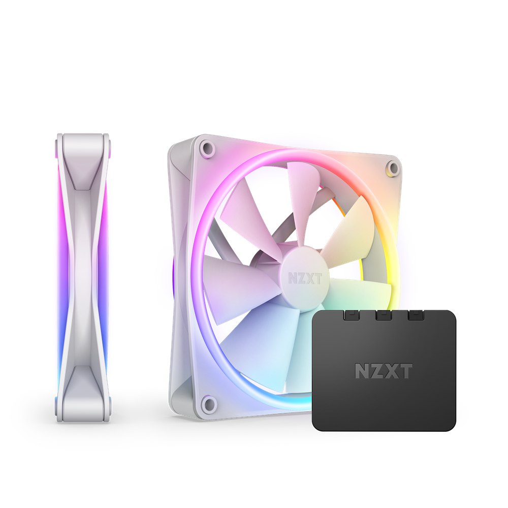 [RF-D14DF-W1] NZXT F140 RGB DUO Twin Pack Case per computer Ventilatore 14 cm Bianco 2 pz