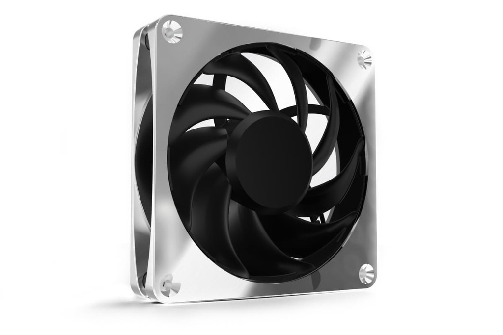 [13824] Alphacool Apex Stealth Metall Case per computer Ventilatore 12 cm Cromo 1 pz