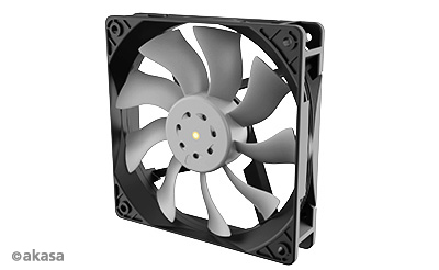 [AK-FN110] Akasa OTTO SF12 Case per computer Ventilatore 12 cm Nero, Grigio 1 pz