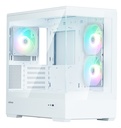 Case Zalman P30 V2 Mini-Tower mATX RGB Vetro Temperato Bianco
