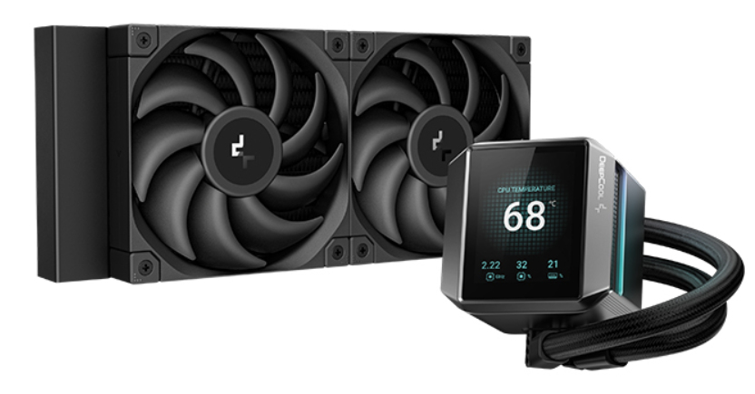 [R-LX550-BKDSNC-G-1] DeepCool MYSTIQUE 240 Processore Raffreddatore di liquidi tutto in uno 12 cm Nero 1 pz